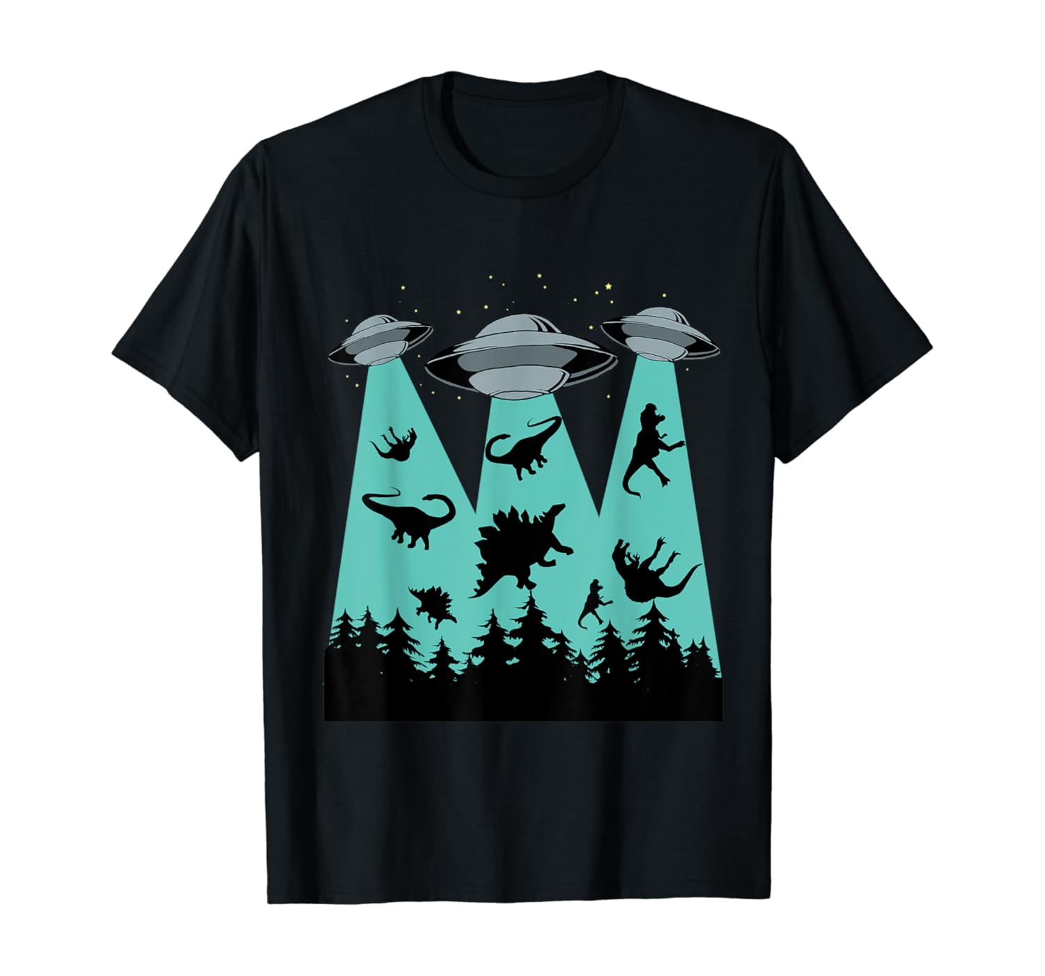 Dinosaur Alien Abduction TShirt | Funny Alien Shirt - Walmart.com