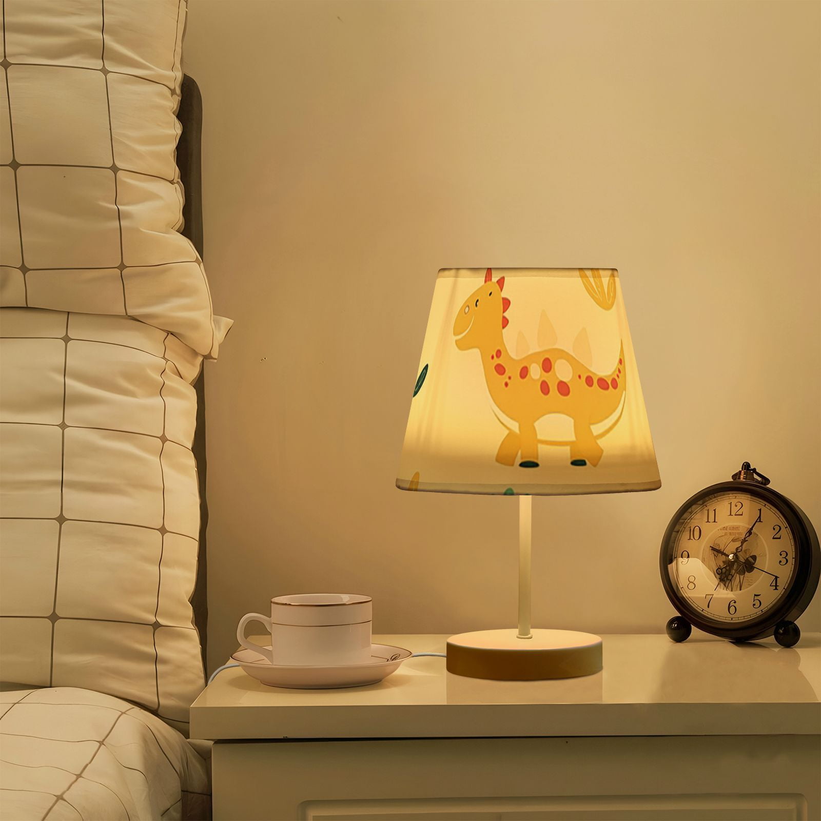 Dinosaur Animal Cartoon LED Desk Lamp Table Lamp USB Bedside Nightstand Small Lamp for Bedroom Living Room Kids Room
