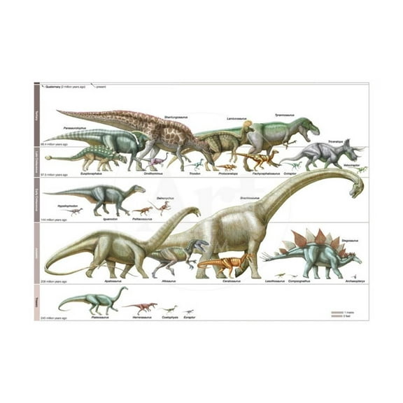 Dinosaur, Animals Unframed Art Print Wall Art by Encyclopaedia Britannica Sold by Art.Com