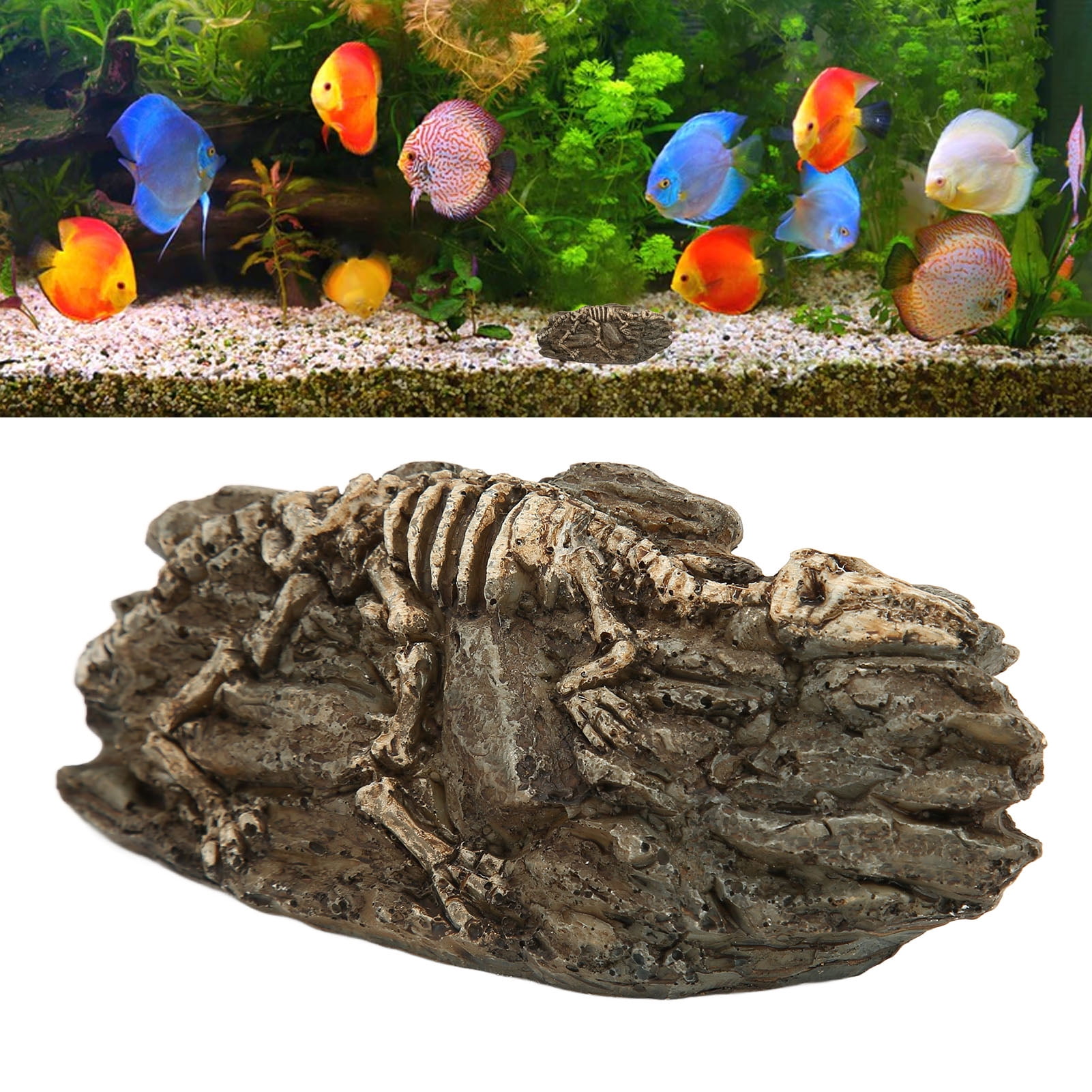 Dinosaur Aquarium Decoration Resin Reptile Ornament Aquarium Animal
