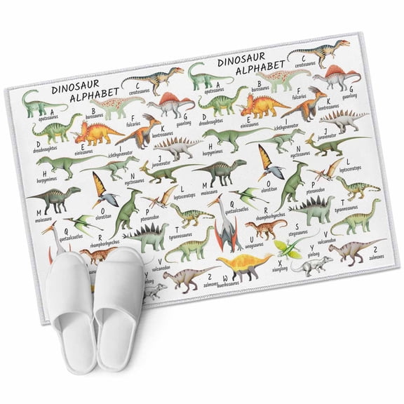 Dinosaur Area Rugs Collection 2'x3', Funny Dino Cute Cartoon Boys Girls Children Non Slip Indoor Rectangle Throw Runner Rug Floor Mat Carpet for Living Room Dining Table Bedroom Nursery