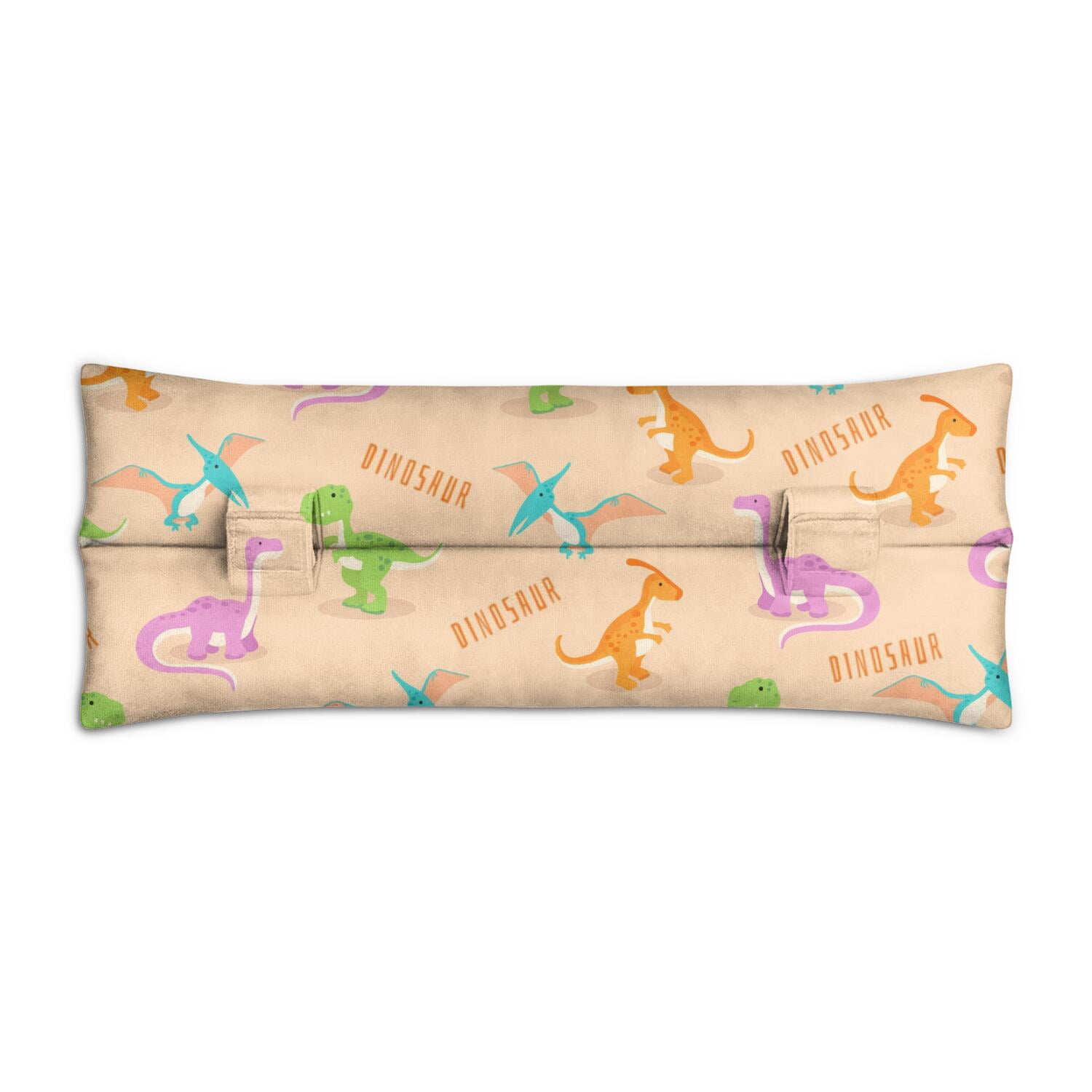 Dinosaur Art Illustration Seat Belt Pillow - Post Surgery Recovery Cushion - Unique & Hand-Drawn Dino Design