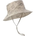 thumbnail image 1 of Dinosaur Baby Boys Sun Hat Cotton Toddler Girls Bucket Hats Summer Sun Protect Cap for Kids Khaki 6-12 Months, 1 of 5