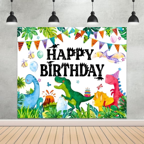 Dinosaur Backdrop Birthday Dinosaur Party Decoration for Kids Boys Baby Shower Dinosaur Birthday Theme Banner Extra Large Wall Banner Props