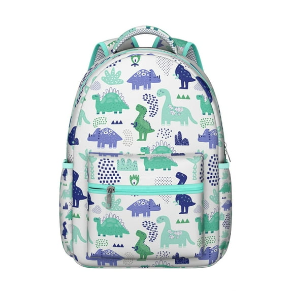 Dinosaur Backpack for Work - Professional Yet Fun Waterproof Laptop Backpack, Multiple Pockets for Organization - Trendy Dinosaur Print Design
