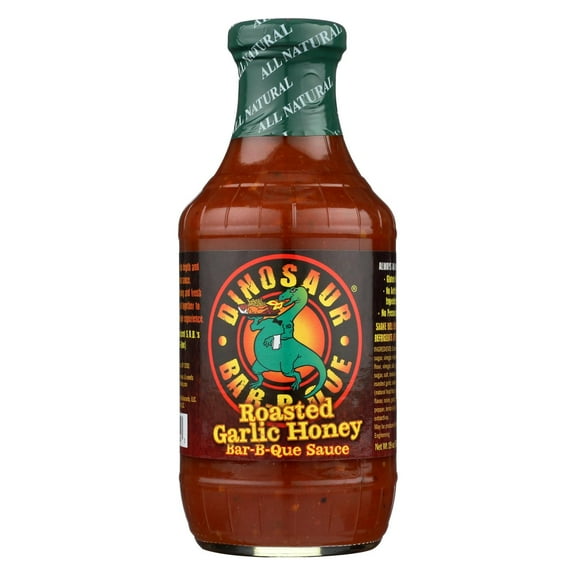 Dinosaur Bar-B-Que Sauce Roasted Garlic Honey, 19.0 OZ