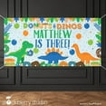 thumbnail image 1 of Dinosaur Birthday Party Banner Personalized, 1 of 3