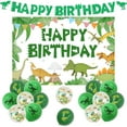 thumbnail image 1 of Dinosaur Birthday Party Decorations - Dinosaur Birthday Backdrop, Happy Birthday Banner Dinosaur, Dinosaur Pint Balloons, Dinosaur Party Decorations for Boys Girls 1st 2nd 3rd 4th 5th 6th Birthday, 1 of 6