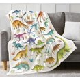 thumbnail image 1 of Dinosaur Blanket for Boys Girls, Super Soft Teens Dinosaur Throw Blankets, Teens Dinosaur Gifts Blanket for Dinosaur Fans, Lightweight Cozy Dino Blanket for Christmas Bed Sofa Couch Camping 50x60in, 1 of 6