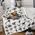 thumbnail image 1 of Dinosaur Blanket for Boys - Jurassic Dino Kids Teens Sofa Bed Plush Blanket, Soft Cozy Flannel Blanket Dinosaur Room Decor Gifts for Boys 50x60 Inches, 1 of 6