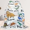 thumbnail image 1 of Dinosaur Blanket for Boys Soft Cozy Flannel Warm Kids Dinosaur Throw Blanket Unique Gifts Dinosaur Room Decor Blanket for Teens Kids for Couch Sofa Bed Dino Blanket for Girls Teens 50"x60", 1 of 6