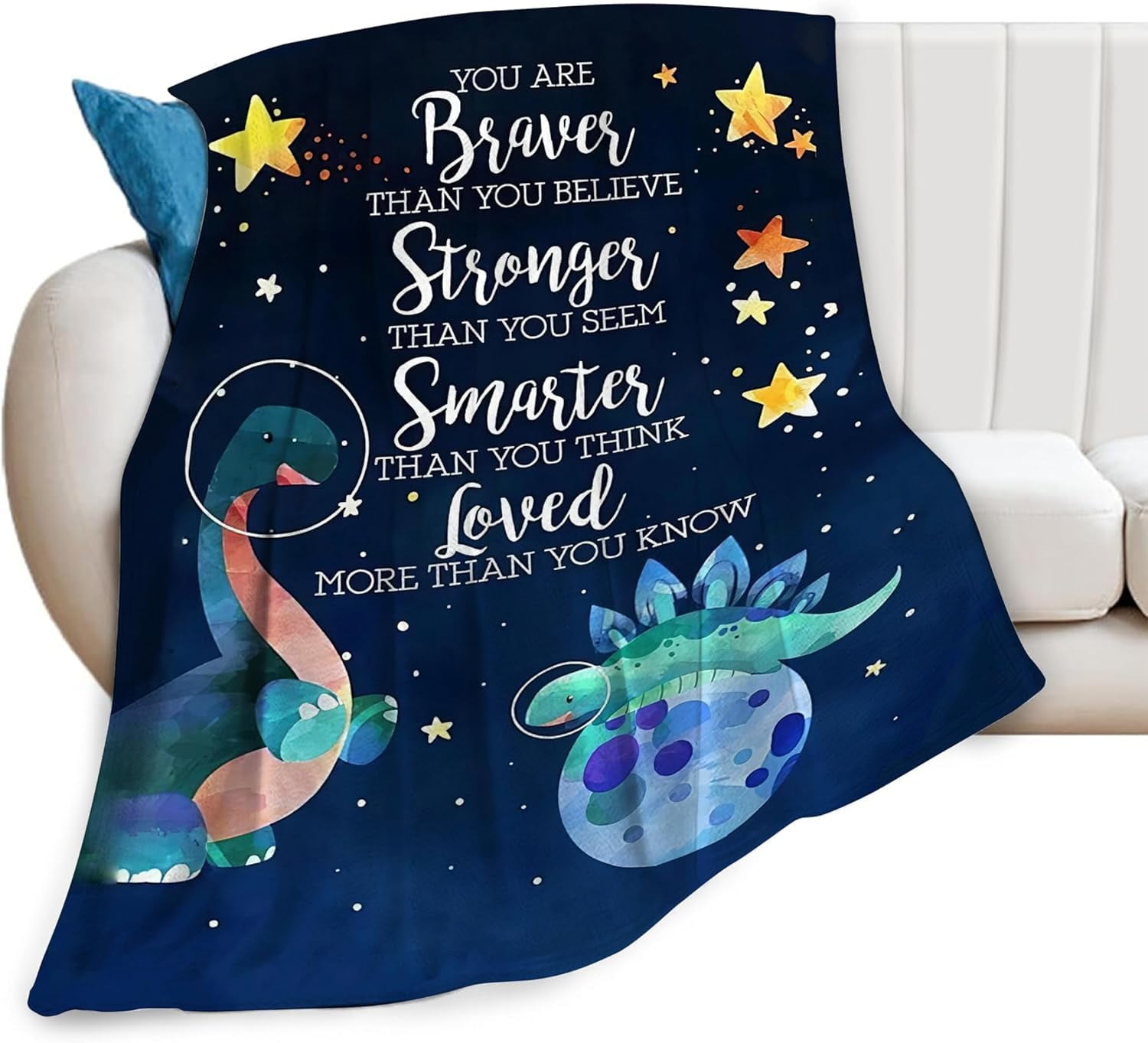 Dinosaur Blanket Cute Dinosaur Throw Blanket Wild Animals Stuff Plush Blanket Fleece for Girls Boys Super Soft Warm Cozy Dino Flannel for Couch Bed Sofa Gifts for Kids Teens Adults 50"x40"