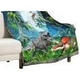 thumbnail image 1 of Dinosaur Blanket Dinosaur Gifts for Boys Men Dinosaur Throw Blanket for Couch Sofa Bed Soft Warm Flannel Fleece 40"x50", 1 of 6
