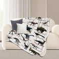 thumbnail image 1 of Dinosaur Blanket for Father's Day 60x50 Inch - Jurassic Dino Dad Birthday Gift Boys, Jurrassic Dinosaur Fans Gifts Soft Flannel Sofa Bed Throw Blanket, 1 of 5