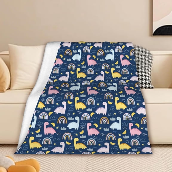 Dinosaur Blanket,Soft Fleece Kids Blanket,Baby Boy Dinosaur Blanket is Suitable for Toddler Couch,Cute Blanket for Sofa Bedroom,Dinosaur Gifts for Children,50" x 60"