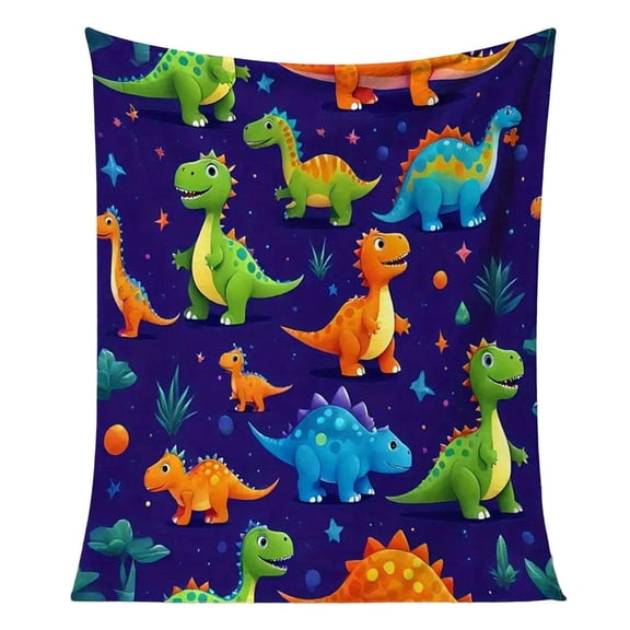 Dinosaur Blanket Throw for Boys,3D Jurassic Digital Print,Kids Dinosaur Throw Blanket,Fluffy Cozy flannel Blanket with Vibrant Colors Cute Design,Couch Sofa Blanket Throw