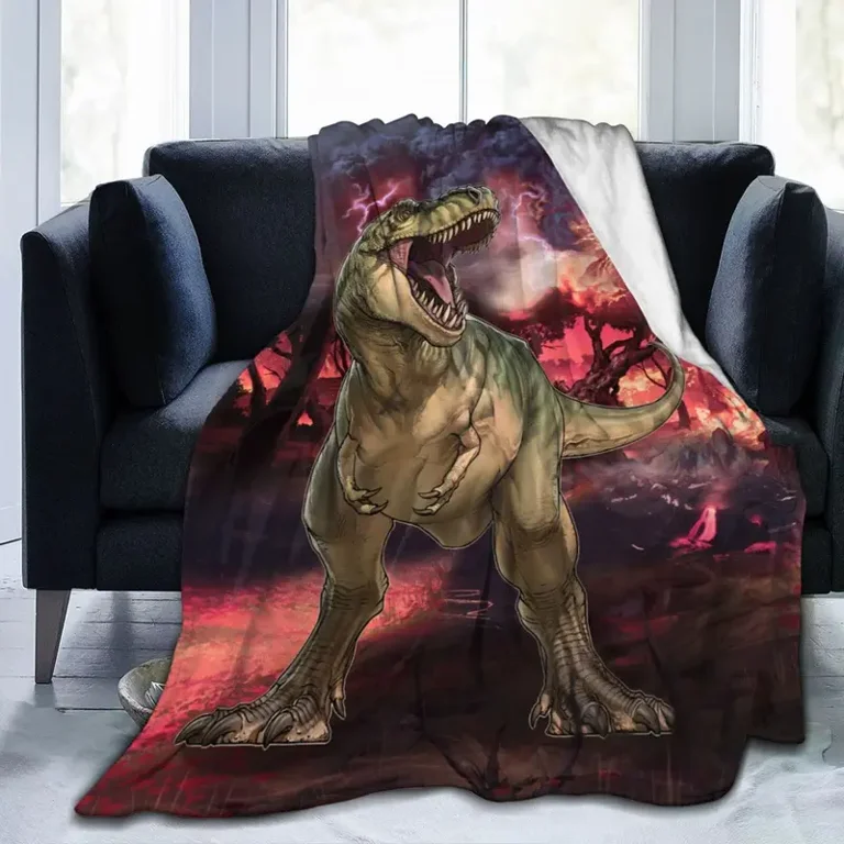 Dinosaur plush blanket shop
