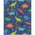 thumbnail image 1 of Dinosaur Blanket for Boys - Super Soft Flannel Blanket Blue Dinosaur Fleece Throw Blanket for Sofa Couch Bed for All Season 50"X40", 1 of 1