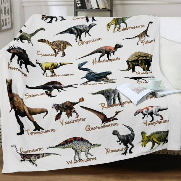 Dinosaur Blankets for Kids Alphabet Dinosaur Throw Blanket - Main Image