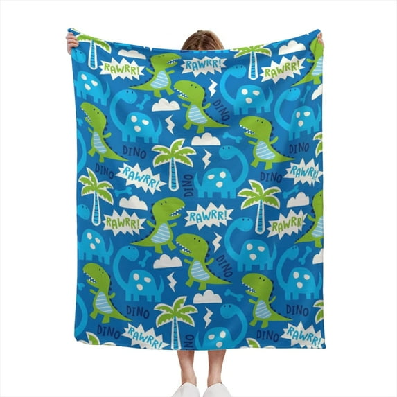 Dinosaur Blankets for Kids Dinosaur Throw Blanket for Boys and Girls Soft Fleece Kids Blanket Toddler Blankets Birthday Gifts Decor Blankets for Bed
