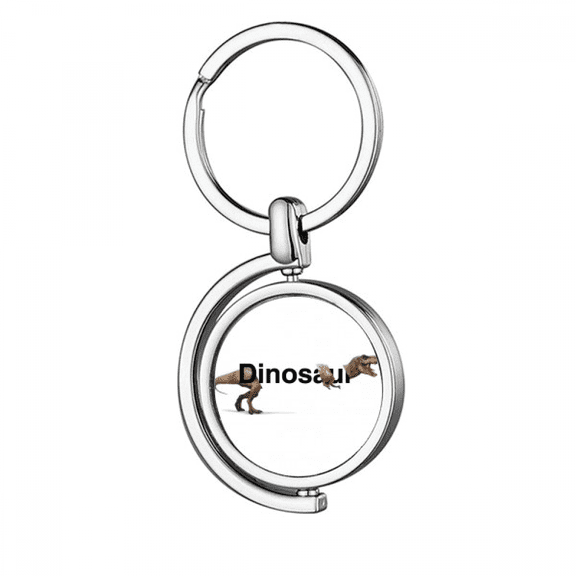 Dinosaur Body Separation Fierce Rotating Keychain Metal Keyring Holder