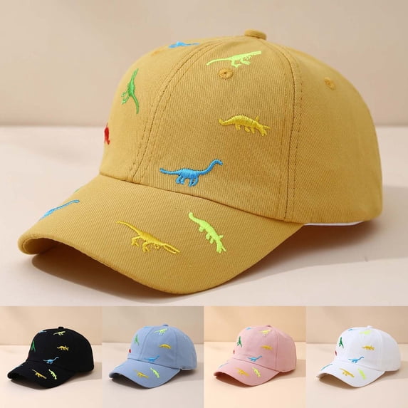 Dinosaur Boys Girls Caps Embroidery Baby Baseball Caps Toddler Kids Hat Spring Summer Autumn One Size Lovely Kids Wear