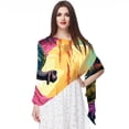 thumbnail image 1 of Dinosaur Breathable Chiffon Yarn Silk Head Scarf 180*73 - Lightweight Translucent Wrap, 1 of 6