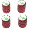thumbnail image 1 of Dinosaur Brontosaurus Tire Rim Wheel Aluminum Valve Stem Caps, Multiple Colors, 1 of 1