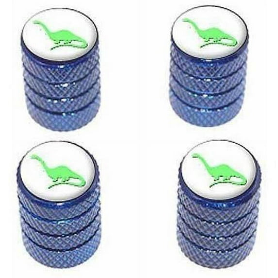 Dinosaur Brontosaurus Tire Rim Wheel Aluminum Valve Stem Caps, Multiple Colors