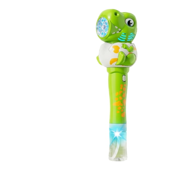 Dinosaur Bubble Toys Wand for Kids: Outdoor Toys for Toddler Boys & Girls - Garden Yard Party Bubble Fun - Automatic Bubble Maker Gift Idea(Green)