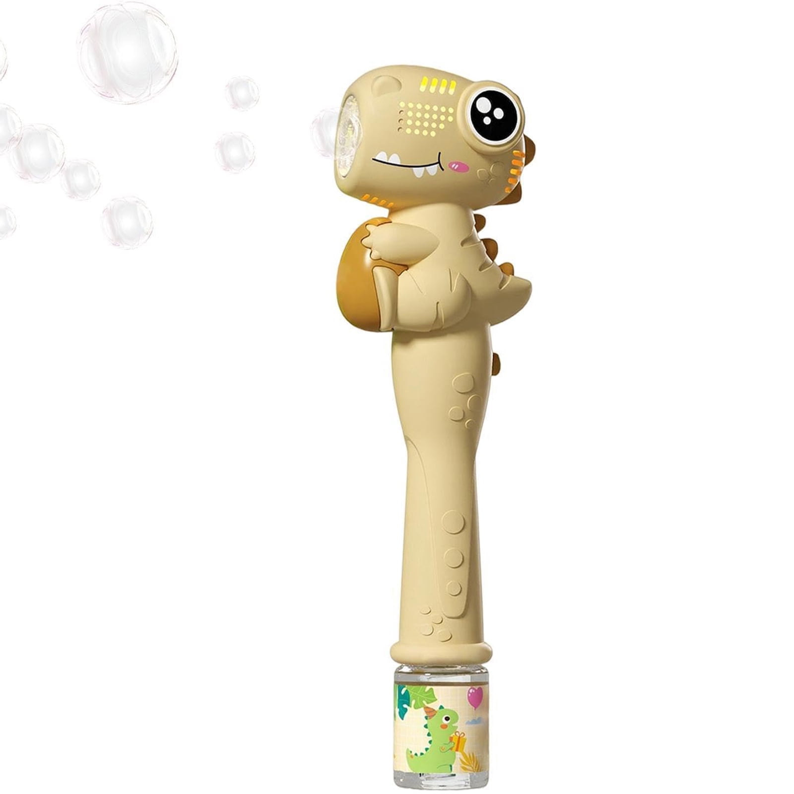 Dinosaur Bubble Wand with LED Light & Sound, 11.6” Automatic Bubble Blower , Portable Dinosaur Bubble Machine , Outdoor Summer Party Favors & Birthday Gifts