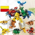 thumbnail image 1 of Dinosaur Building Blocks Assembled Toy Model Morphing Robot Puzzle Children's Boy Gift, 1 of 3