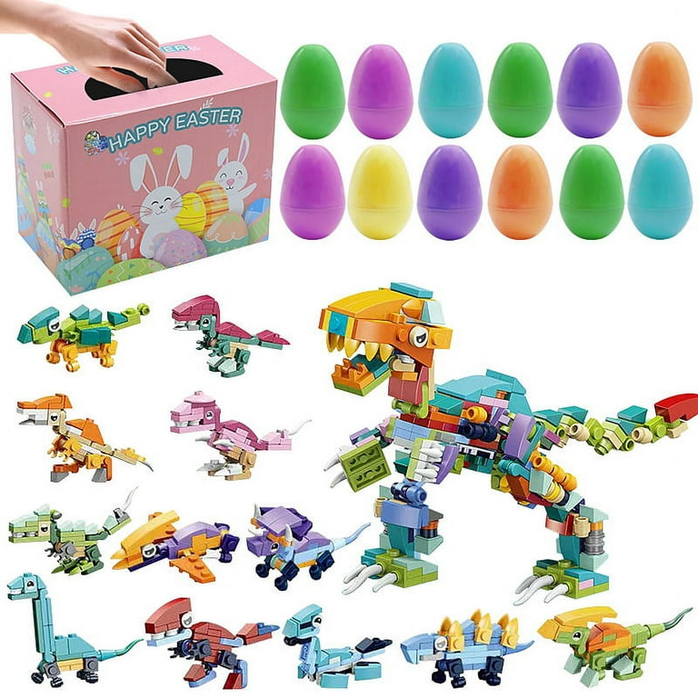 Dinosaur Building Blocks Easter Eggs Educational STEM Toy Jurassic