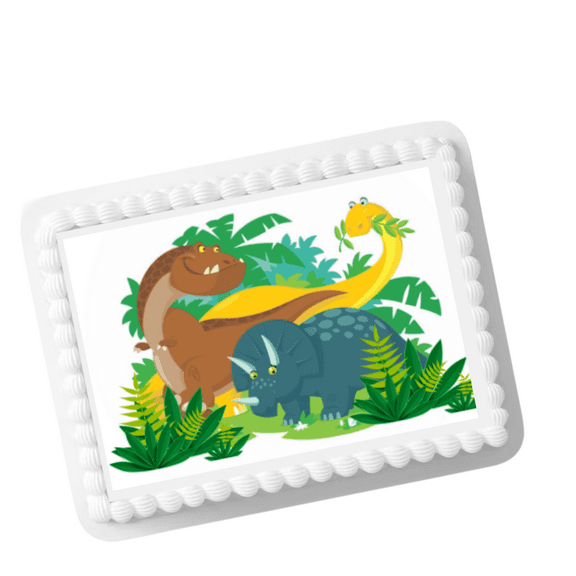 Dinosaur Cake Decoration Edible Frosting Photo Sheet