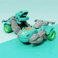 thumbnail image 1 of Dinosaur Car Toy Pull Back, Usupdd Transforming Dinosaur Race Car for Boys, Sturdy Plastic Friction Powered Vehicle for Kids Age 3 Plus Birthday Gift, Green, 1 of 2