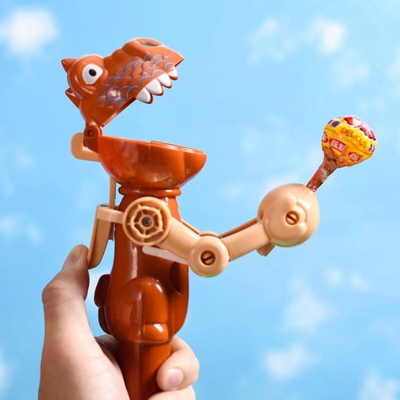 Dinosaur Catnip Chew Toy, Interactive Retractable Lollipop Teeth Cleaning Pet Toy for Fun Play and Stimulating Hunting Instincts, Keeps Cats Engaged for Indoor Entertainment and Stress Relief