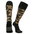 thumbnail image 1 of Dinosaur Chicken Nugget Socks Over the Calf (Black/Light Brown, X-Small), 1 of 2