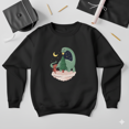 thumbnail image 1 of Dinosaur Christmas Tree Star Funny Holiday Jurassic Festive Sweatshirt, up to size 5XL, 1 of 2