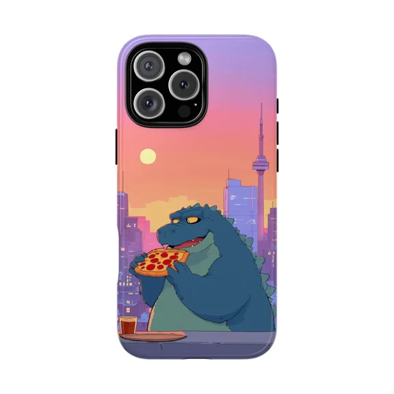 Dinosaur City Chaos Case for iPhone 17 through 11 Pro Max