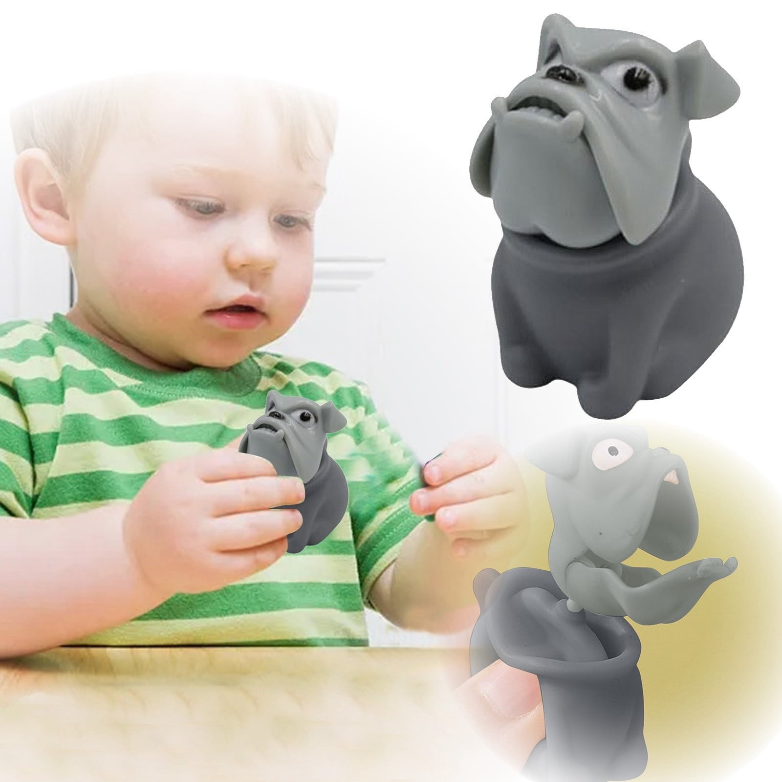 Picture of Toy Decompression Pug Dog Head Small Angry Vent Toy Telescopic Doll ...