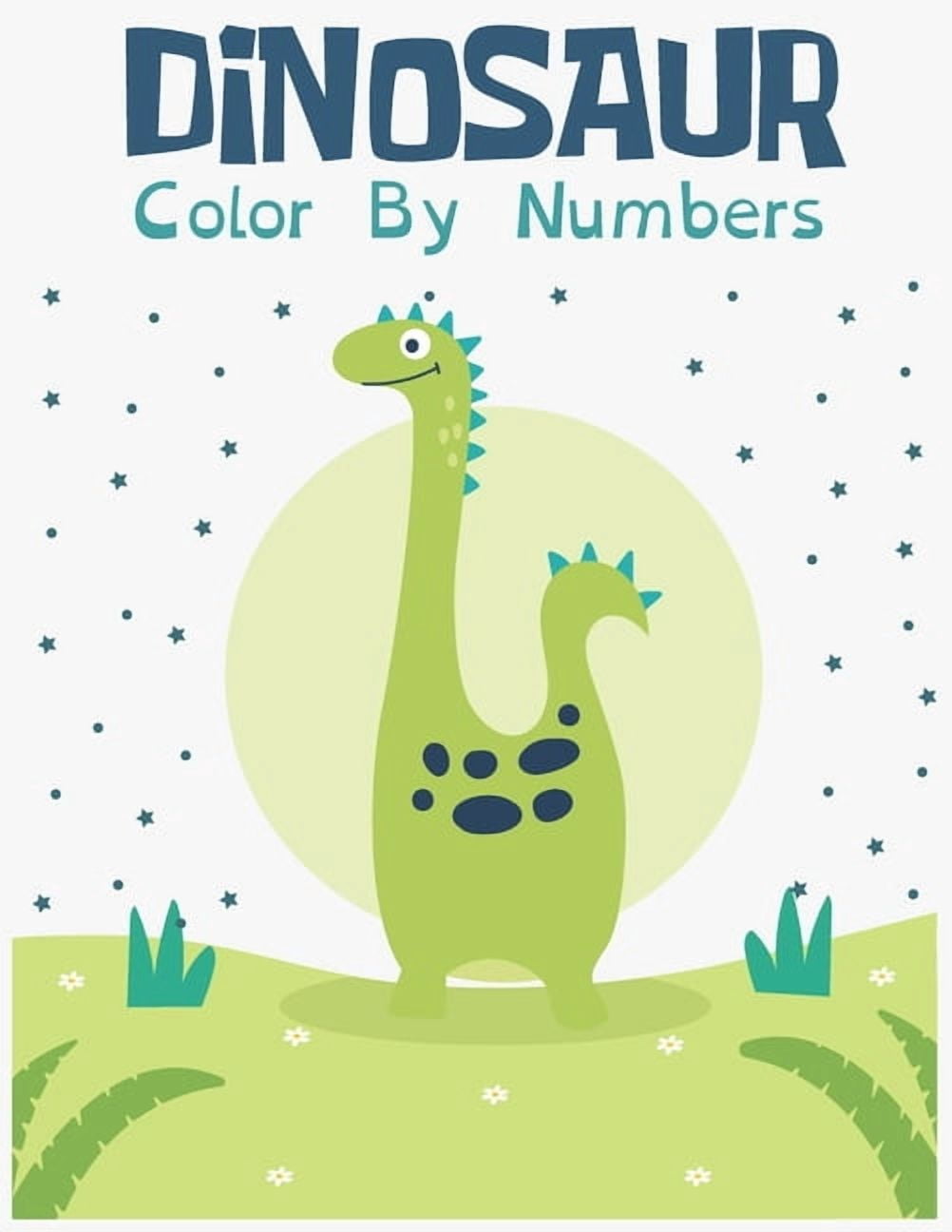 Dinosaur Color by Numbers: : A Simple Fun Coloring Book with 50 ...