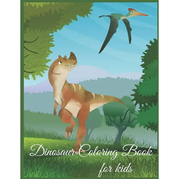 Dinosaur Coloring Book: A beautiful dinosaur coloring activity books for kids, (Paperback)