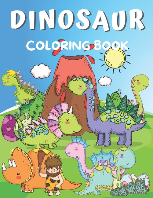 ALISSCIA B Dinosaur Coloring Book: Coloring Book for Kids Ages 2-4 & 4-8