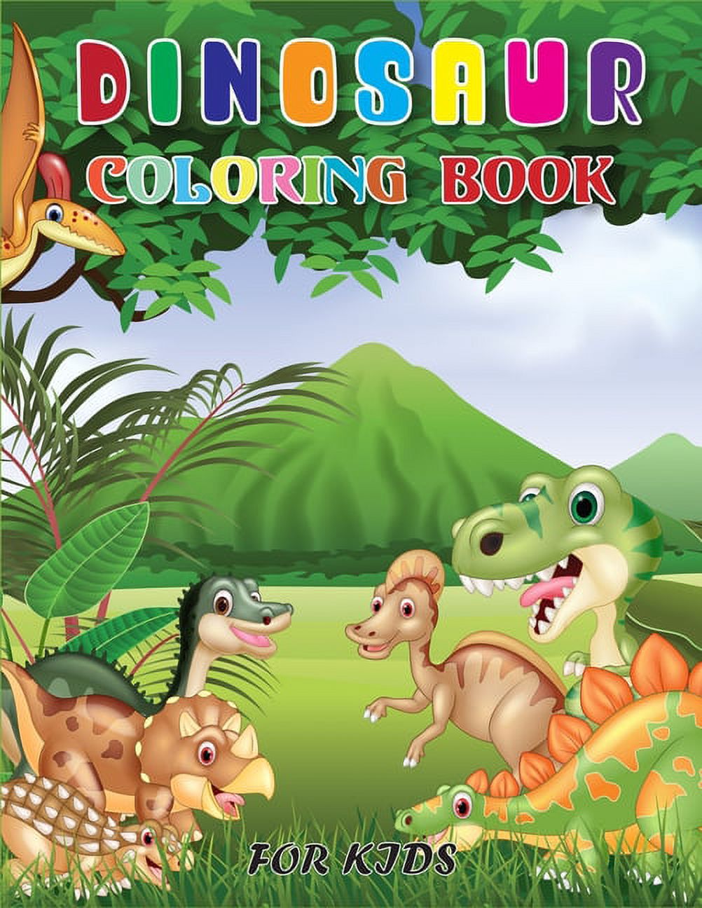Dinosaur Coloring Book for Kids : Fun Children's Coloring Book for Boys & Girls with 40 Adorable Dinosaur Pages for Toddlers & Kids to Color (Paperback)