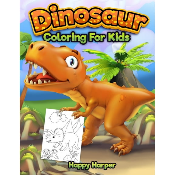 Dinosaur Coloring Book, (Paperback)