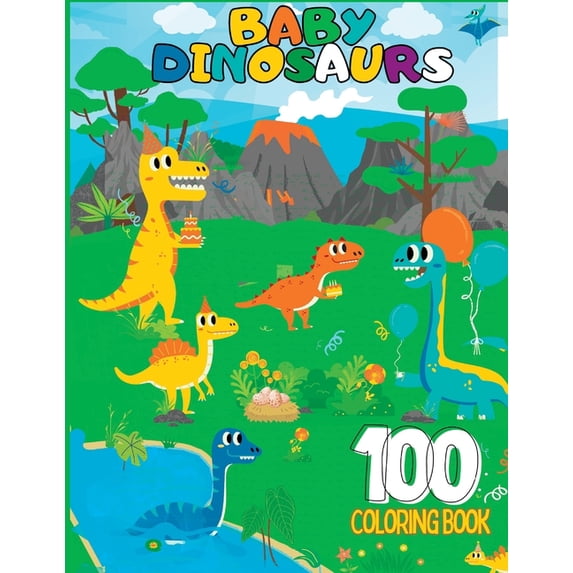 Dinosaur Coloring Book for Kids: Great Gift for Boys & Girls, Ages 2-8, (Paperback)