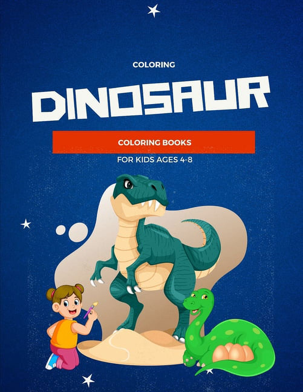 Dinosaur Coloring Books for Kids Ages 48 Dinosaur Coloring Books For