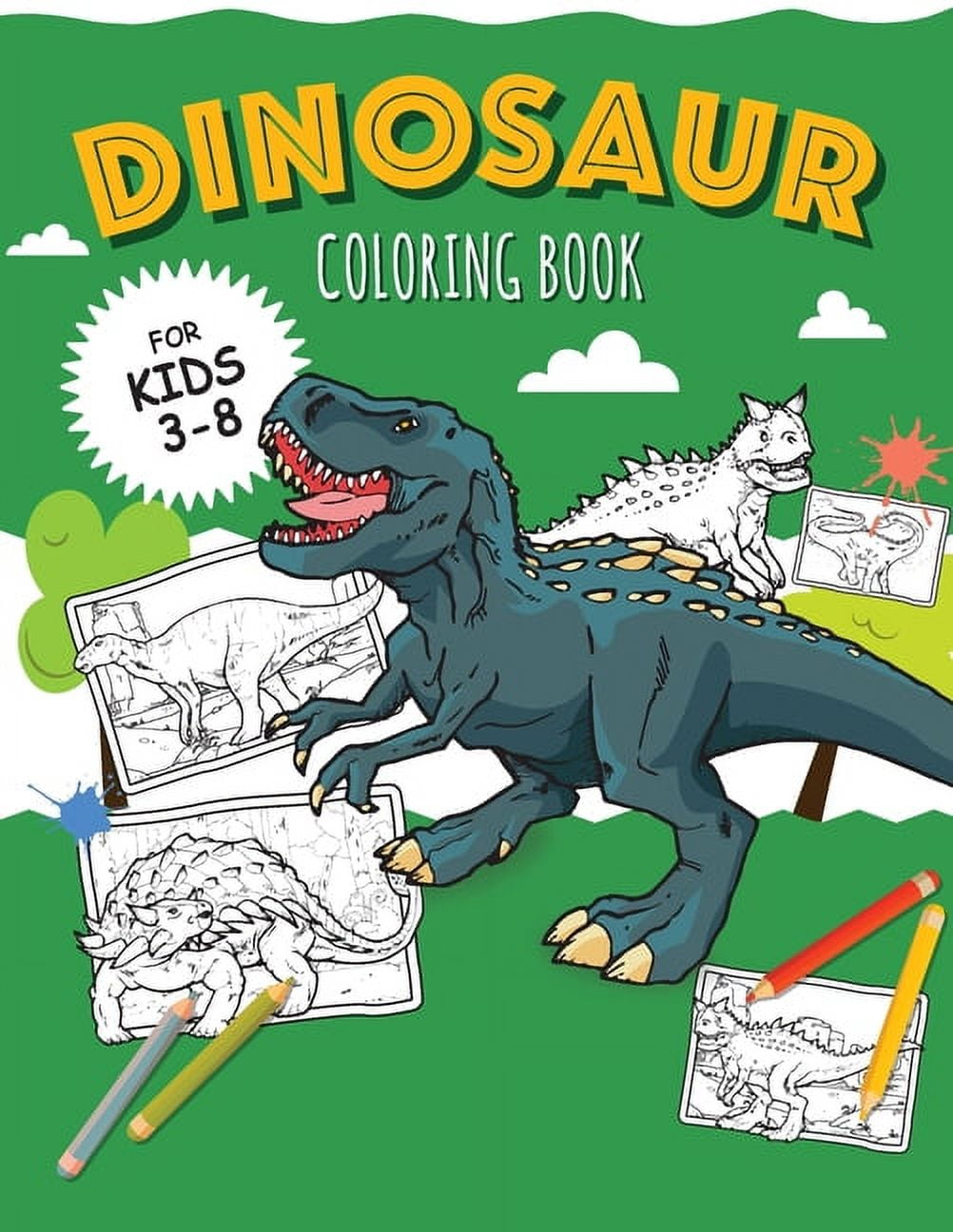 Dinosaur Coloring Books for Kids: DINOSAURS - Coloring Book for Boys ...