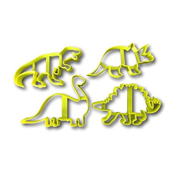 Dinosaur Cookie Cutters (set of 4)- Fast Shipping - Sharp Edges - Exceptional Quality