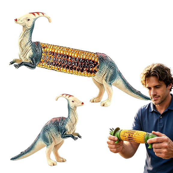 Dinosaur Corn Cob Holders, Prongs Funny Novelty Corn with Stainless Steel on the Cob Picks for BBQ Party Dining Table Accessories (Para)